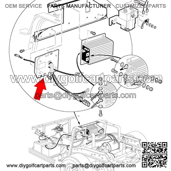 Golf Cart On Board Computer for Club Car Precedent 48-Volt (04-15), Replaces 102511001, 102586301, 103403201, 103446601, 103697002, 103702603, 103702604, 103978302 - Image 3