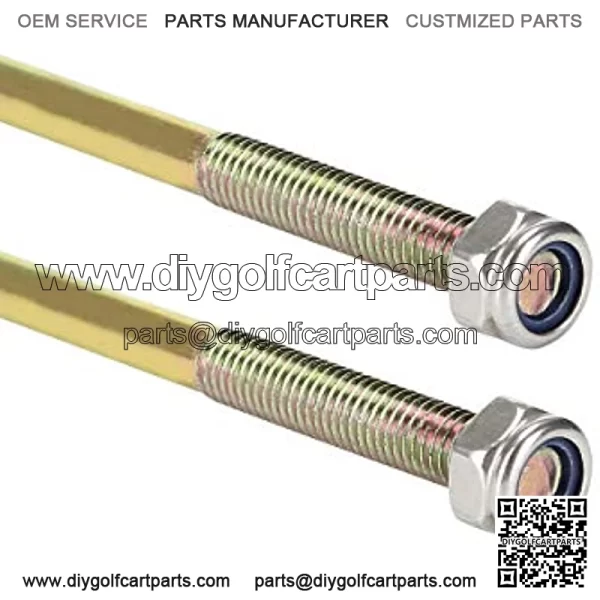 Golf Cart Zinc Plated Battery Hold Down Rod 12.5" J-Bolt &Nut for Yamaha G29 Drive Electric Models Replace OEM# JW2-H2133-00-00 (2 Packs) - Image 3