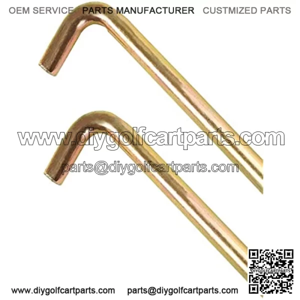 Golf Cart Zinc Plated Battery Hold Down Rod 12.5" J-Bolt &Nut for Yamaha G29 Drive Electric Models Replace OEM# JW2-H2133-00-00 (2 Packs) - Image 4