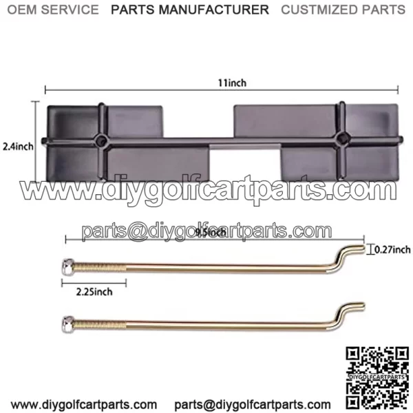 Golf Cart Battery Hold Down Plate with Rods Kit for EZGO TXT RXV 1994-up Gas and Electric Gas and Electric Golf Cart, OEM# 70045G01 01101-G01 - Image 2