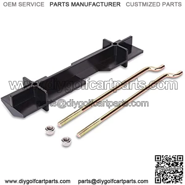 Golf Cart Battery Hold Down Retainer Plate and Rods Kit with Nuts for EZGO TXT 1994-up 36 Volt Electric, Replace OEM 70045G01, 70045-G01, 01101G01, 01101-G01 - Image 4