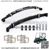 Golf Cart Rear Heavy Duty 4-Leaf Spring Kit with Bushings & Sleeves Kit for EZGO TXT Golf Cart 1995-2013