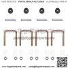 Golf Cart Rear Heavy Duty 4-Leaf Spring Kit with Bushings & Sleeves Kit for EZGO TXT Golf Cart 1995-2013 - Image 3