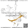 Golf Cart Rear Heavy Duty 4-Leaf Spring Kit with Bushings & Sleeves Kit for EZGO TXT Golf Cart 1995-2013 - Image 5