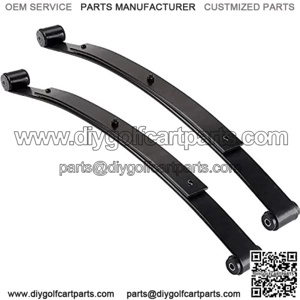 Heavy Duty Rear Spring Kit for EZGO RXV 2008-up Golf Cart, Dual Action 2 Leaf Spring with Bushings Sleeves U Bolts, OEM# 603498 604494 - Image 4