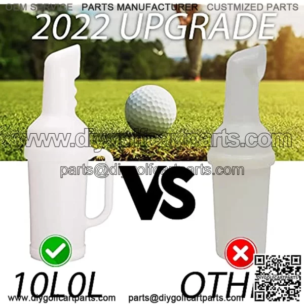 Sand Bottle for Golf Cart Universal with Rattle Proof Holder for Golf Cart Club Car EZGO Yamaha - Image 2