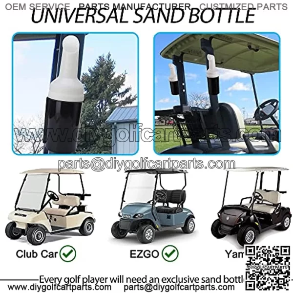 Sand Bottle for Golf Cart Universal with Rattle Proof Holder for Golf Cart Club Car EZGO Yamaha - Image 4