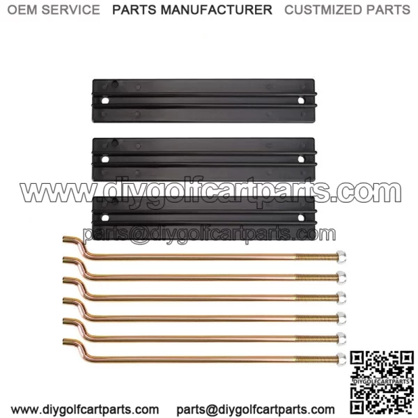 Golf Cart Battery Hold Down Retainer Plate Rod Kit fits Club Car DS 1981-2013 - Image 2
