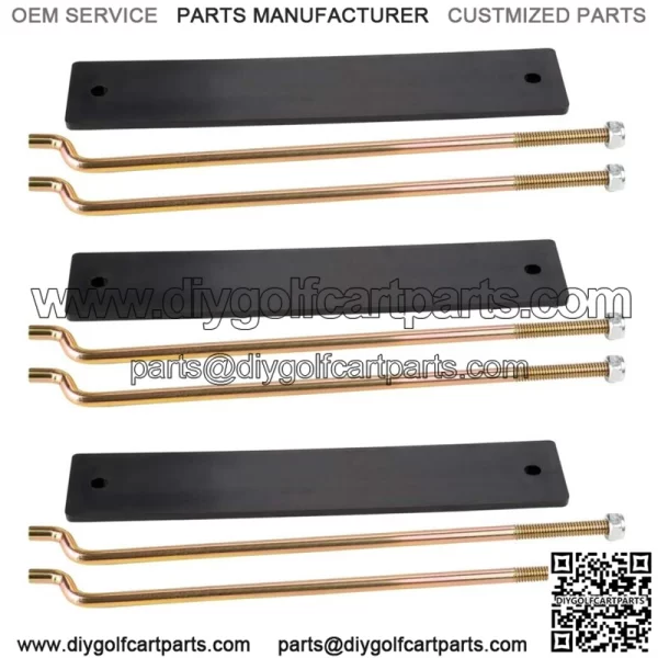 Golf Cart Battery Hold Down Retainer Plate Rod Kit fits Club Car DS 1981-2013 - Image 3