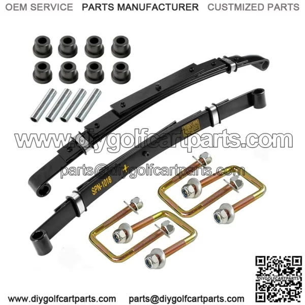 Heavy Duty Golf Cart Rear Leaf Spring 4 Leaf For EZGO TXT/Medalist 94+, Set of 2