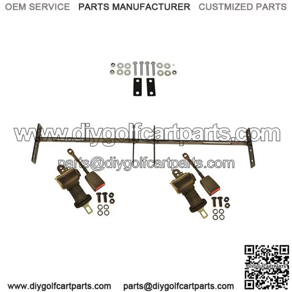 Golf Cart Front / Rear Seat Belt Kit For EZGO Club Car YHM-Automotive Grade Belt - Image 2