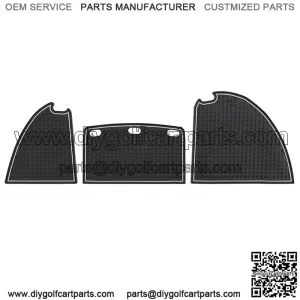 For Golf Cart Club Cart Tempo 07-23 White Trim Dash Liner Mats Dashboard Inserts