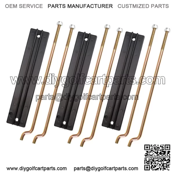 Golf Cart Battery Hold Down Plate Rods Kit for Club Car DS 98-05 101090801 - Image 3