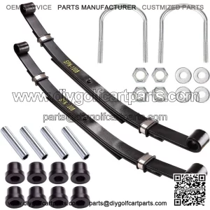 Heady Duty Rear Leaf Springs for Club Car DS Golf Cart 1981-up 3 Leaf (Set of 2)