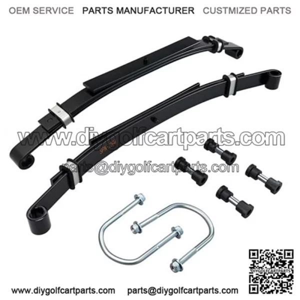 Heady Duty Rear Leaf Springs for Club Car DS Golf Cart 1981-up 3 Leaf (Set of 2) - Image 2