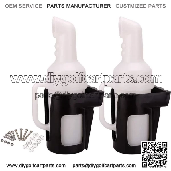 Golf Cart Sand Bottle W/ Handle Holder Fit EZGO Club Car Yamaha 2PCS