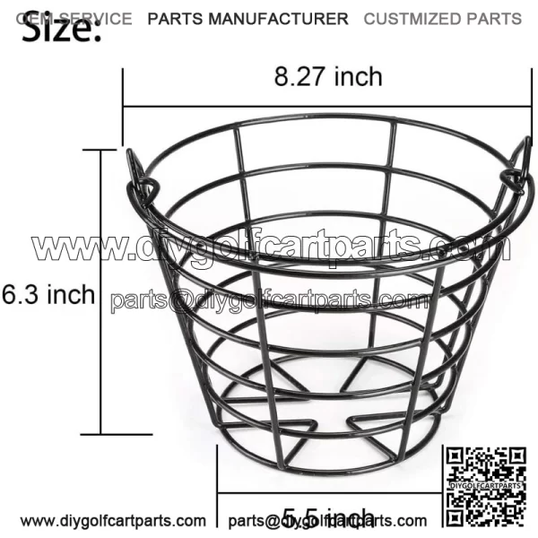 Golf Ball Basket with Handle Golf Ball Container Bucket Accessories -2 PCS - Image 2