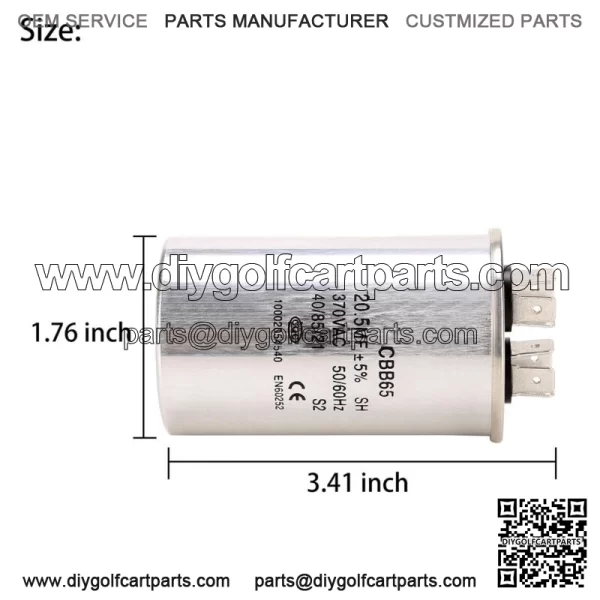 Golf Cart Capacitor for EZGO Club Car Columbia 36V Powerwise or Lester Charger - Image 2