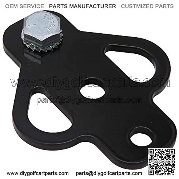 Steel ATV 3-Way Trailer Hitch Adapter for Golf Cart Garden Tractor Lawn Mower Chain and Tow Strap - Image 2