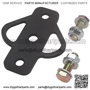 3-Way Trailer Hitch Adapter, Steel Hook Mounting with Bolts, Suitable for ATV Lawn Mower Golf Cart Yard Cart Garden Tractor Flat Towing Ball Installation