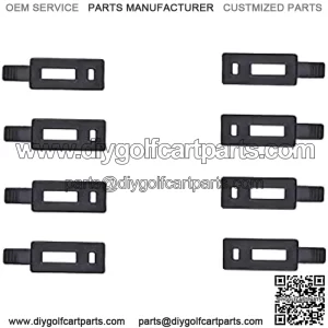 Feather butterfly Replace Yamaha G1, G2, G8, G9, G11 Golf Cart Air Cleaner Hooks ??Quantity: 8 latch/Color: Black??