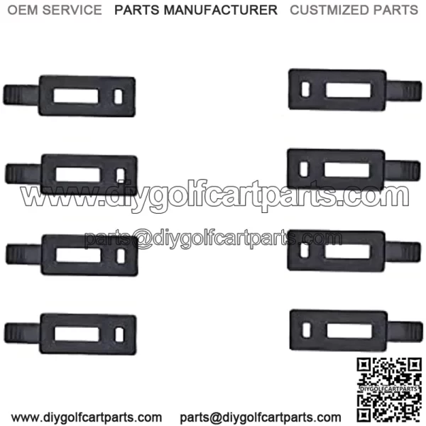 Feather butterfly Replace Yamaha G1, G2, G8, G9, G11 Golf Cart Air Cleaner Hooks ??Quantity: 8 latch/Color: Black??