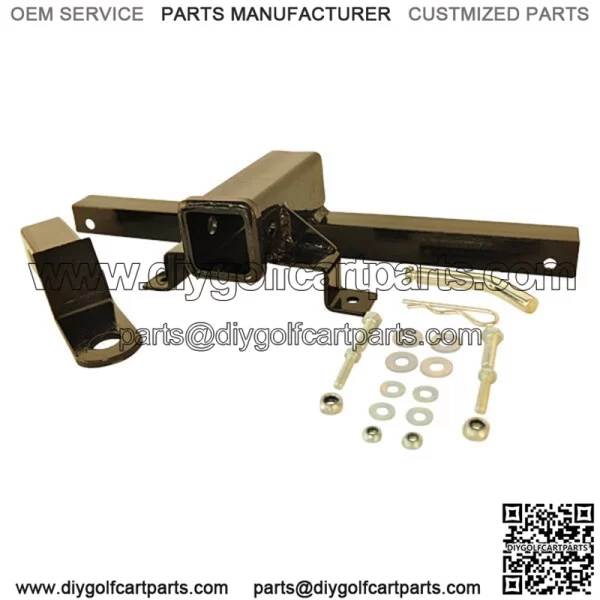 Black Steel Trailer Hitch Tow receiver For Club Car DS Golf Carts 1981 Up - Image 3