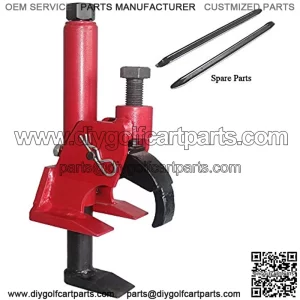 Manual Tire Bead Breaker Adjustable Hammer Tire Changer for ATV Tire Operation+Tire Iron Crowbar,Mower Bead Breaker Tool,Tire Changer,Tire Tools-Red