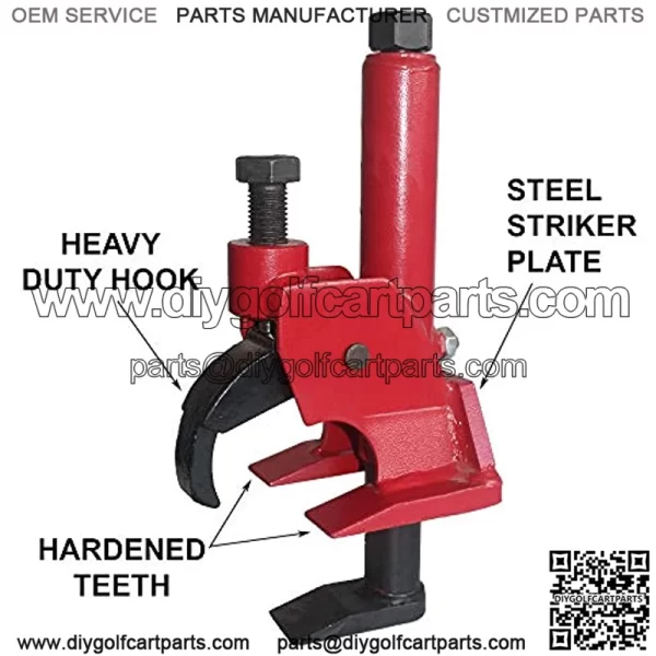 Manual Tire Bead Breaker Adjustable Hammer Tire Changer for ATV Tire Operation+Tire Iron Crowbar,Mower Bead Breaker Tool,Tire Changer,Tire Tools-Red - Image 3