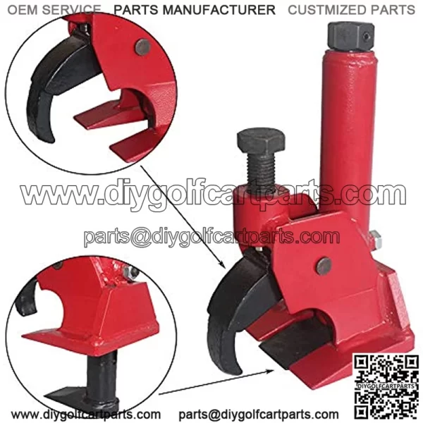 Manual Tire Bead Breaker Adjustable Hammer Tire Changer for ATV Tire Operation+Tire Iron Crowbar,Mower Bead Breaker Tool,Tire Changer,Tire Tools-Red - Image 4