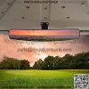Golf Cart Rear View Mirror, 16.5" Extra Wide Rear View Convex Golf Cart Mirror for EZ Go, Club Car, Yamaha (Rear View Mirror)