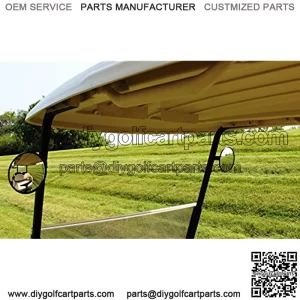 Pair of 6" Spot Mirrors for Golf Carts Such as Ez Go, Club Car, Yamaha