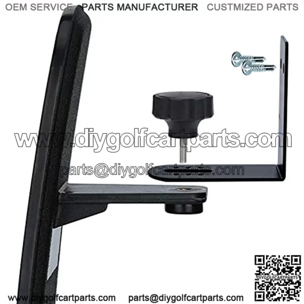 9Golf00 Golf Cart Rear View Mirror Extra Wide 180 Degree Panoramic Fit for Most Golf Carts Club Car Yamaha - Image 3