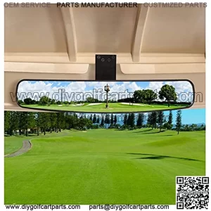 New Golf Cart Rear View Mirror, 16.5" Extra Wide 270 Degree Rear View Mirror for EZGO, Club Car, Yamaha