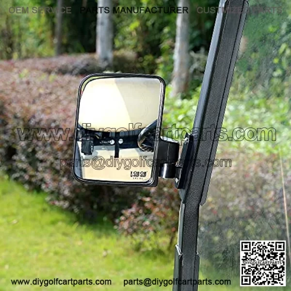 Universal Folding Golf Cart Side View Mirrors for EZGO, Club Car, Yamaha - Image 5