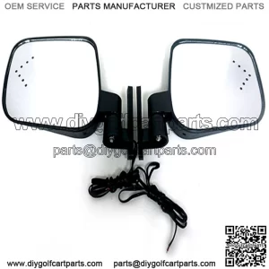 Golf Cart Universal Side Mirrors with Blinkers
