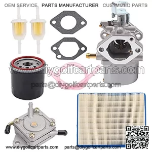 FE290 Carburetor + 1014523 Fuel Pump Replacement for Golf Cart Club Car DS Precedent Turf Carryall Carb 1018056-01 101805601 1019056-01 101905601 1016438 1016439 1016440 1016441 17561 1998-UP