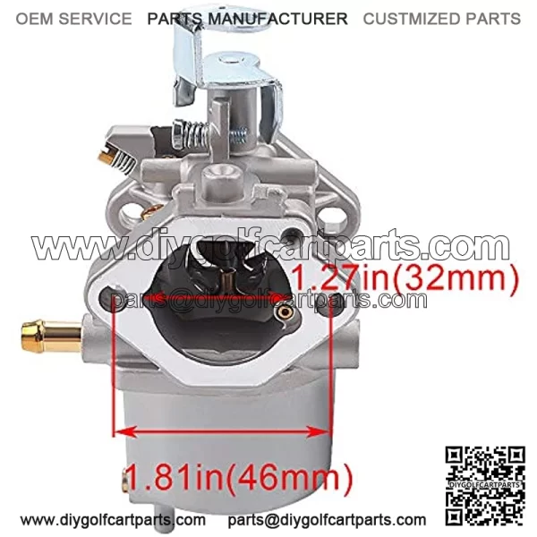 FE290 Carburetor + 1014523 Fuel Pump Replacement for Golf Cart Club Car DS Precedent Turf Carryall Carb 1018056-01 101805601 1019056-01 101905601 1016438 1016439 1016440 1016441 17561 1998-UP - Image 2
