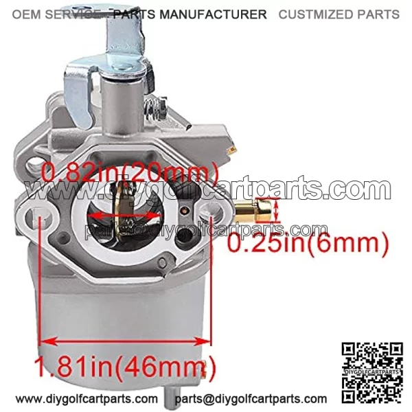 FE290 Carburetor + 1014523 Fuel Pump Replacement for Golf Cart Club Car DS Precedent Turf Carryall Carb 1018056-01 101805601 1019056-01 101905601 1016438 1016439 1016440 1016441 17561 1998-UP - Image 3