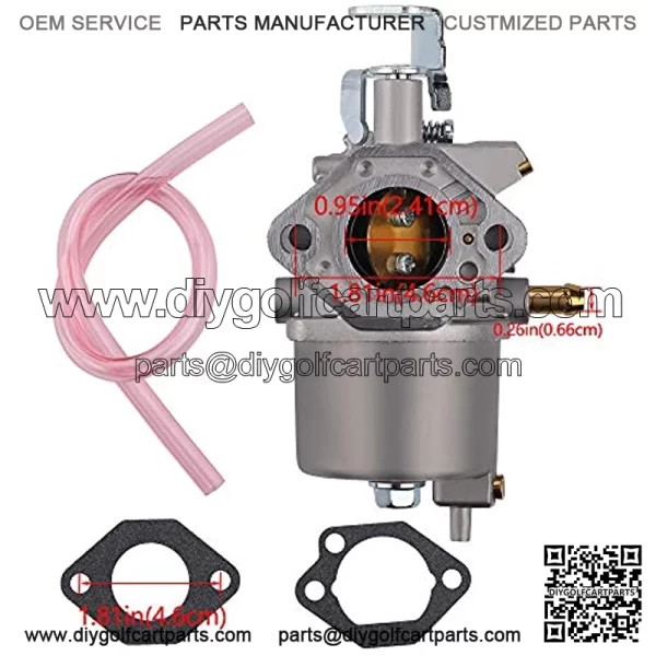 Dxent FE350 Carburetor Compatible with Club Car Golf Cart DS Precedent Turf Carryall 1998 -UP 1016441-01 1016440 1016441 1016438 1016439 1018059-01 1035245-01 w Fuel Filter - Image 2