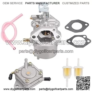 FE350 Carburetor 101905901 Replacement for Club Car Golf Cart Precedent Turf Carryall 1996-UP Carb 1016441-01 1018059-01 1019059-01 1035245-01 1016438 1016439 1016440 1016441 with Fuel Pump