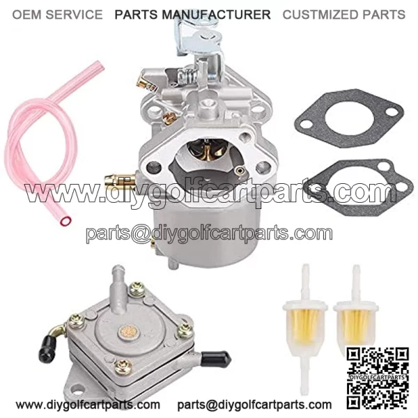 FE350 Carburetor 101905901 Replacement for Club Car Golf Cart Precedent Turf Carryall 1996-UP Carb 1016441-01 1018059-01 1019059-01 1035245-01 1016438 1016439 1016440 1016441 with Fuel Pump