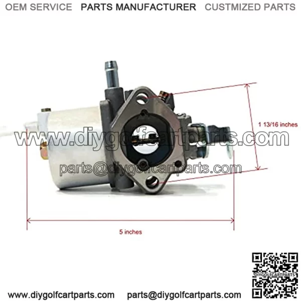 Carburetor with Fuel Line Kit for Club Car 1018056-01, 101805601 & 17561 - Image 2