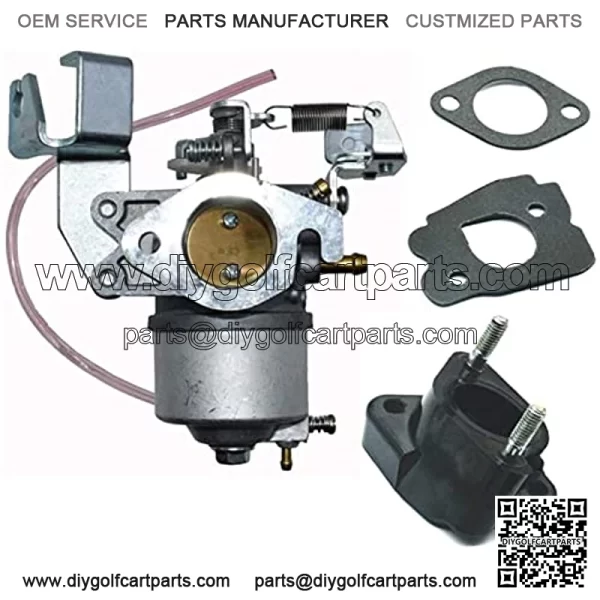 for Golf Cart Carburetor With Intake Spacer Joint For 1985-1995 Yamaha 4 cycle G2 G8 G9 and G11 Gas Models J38-14101-00, J38-14101-01, J38-14101-02