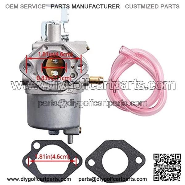 Tvent FE290 Carburetor with Fuel Filter Spark Plug Replacement for Golf Cart Club Car DS Precedent Turf Carryall FE290 Engines Carb 1018056-01 101805601 1019056-01 101905601 1016438 - Image 3