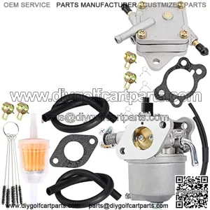 Carburetor Fuel Pump Compatible with EZGO Golf Cart Gas Car 350cc Robin Engines 4-Cycle Engines Workhorse & ST350 Carb 17559 72558G01 72558G05 72840G02 CARB-016A 520-184 72021G01