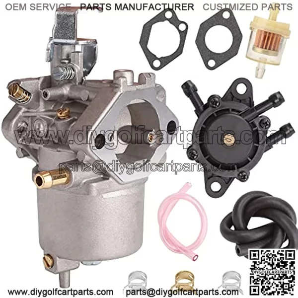 Carburetor Fuel Pump kit for Club Car DS & Precedent, Turf, Carryall 1998-2018 Golf Cart with FE290 Engines, Replace OEM 1016438, 1016439, 1016440, 1016441, 1016478, 101805601, 101905601, 17561