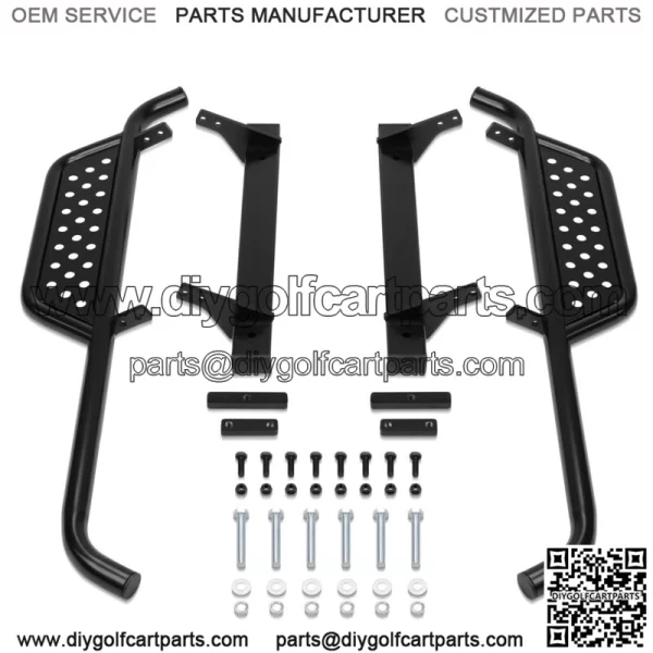 Heavy Duty Nerf Bars / Running Boards for EZGO TXT 1996-2021 Golf Cart Pair