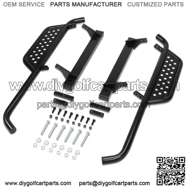 Heavy Duty Nerf Bars / Running Boards for EZGO TXT 1996-2021 Golf Cart(Set of 2)