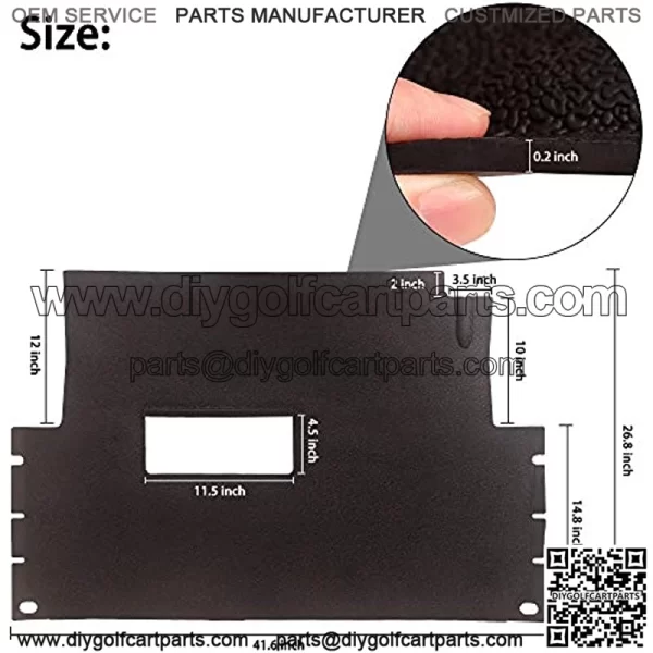 Full Coverage Liner Floor Mat for Club Car Precedent 2004-up, Club Car Tempo & Onward 2017-2022 Golf Cart, Replaces OEM# 102504801 102504802 103926401 - Image 3